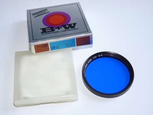 BW 52ES KB20 Blue correction filter,52mm Filter Thread, B+W,2.7x