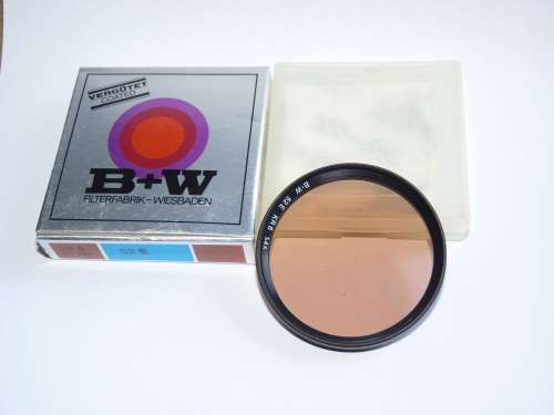 BW 52E KR6 Red correction filter,52mm Filter Thread, B+W,1.4x