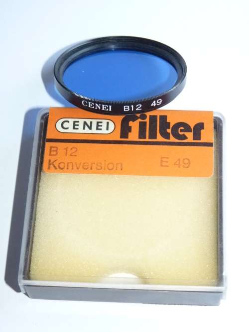 Cenei 49E B12 Blue correction filter,49mm Filter Thread