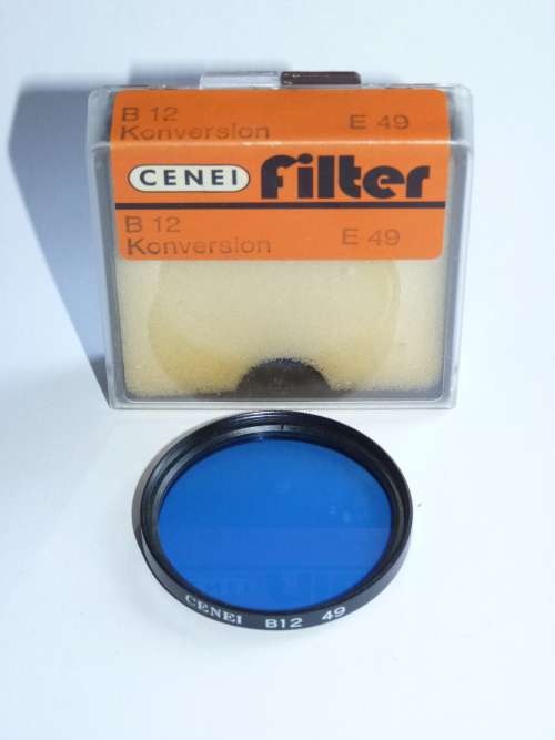 Cenei 49E B12 Blue correction filter,49mm Filter Thread