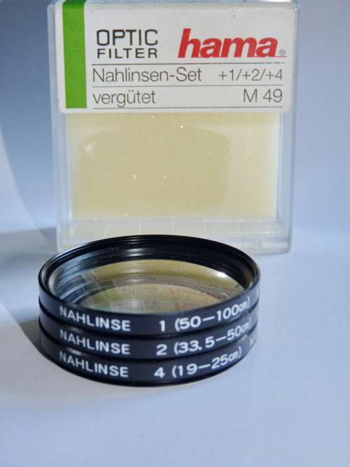 Hama Close Up Set: 49mm +1,+2,+4, 49 mm Filter Thread, close up,