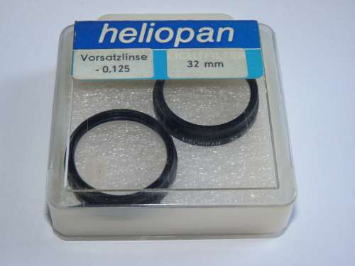 Heliopan 32mm -0.125 , 2 x close up lenses POLAROID MODEL 403 MINIPORTRAIT PASSPORT ID CAMERA