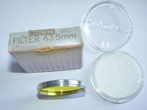 Olympus 43.5mm SY 48 2C  (Y2) , 43.5mm Filter Thread, yellow ,