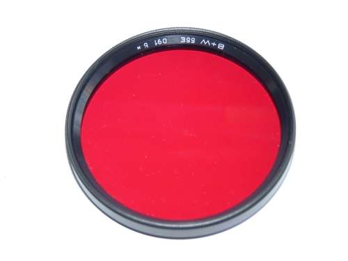 BW 55E Dark Red Filter 091 8x,for black and white Film,55mm Filter Thread, B+W,