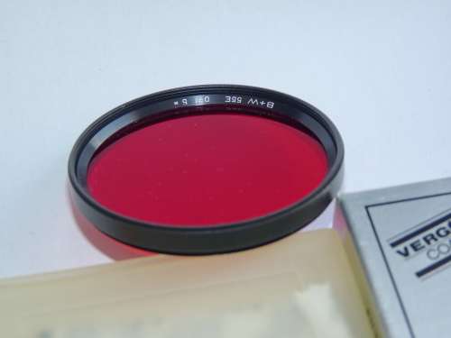 BW 55E Dark Red Filter 091 8x,for black and white Film,55mm Filter Thread, B+W,
