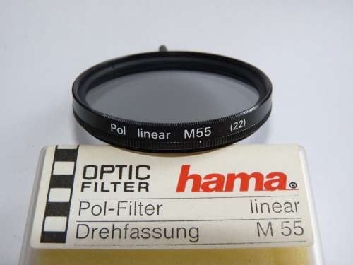 Hama 55mm Pop Filter linear ,55mm Filter Thread, polfilter, pol filter,Polarizing Filter, polarized