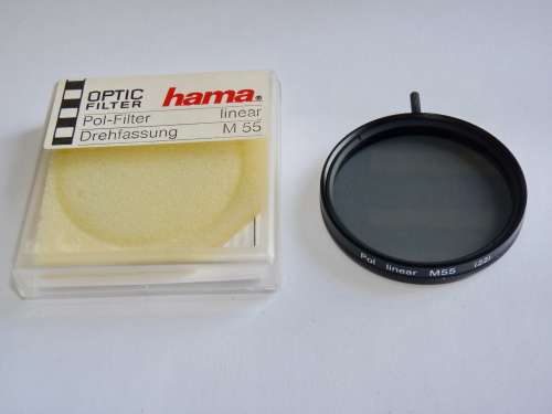 Hama 55mm Pop Filter linear ,55mm Filter Thread, polfilter, pol filter,Polarizing Filter, polarized