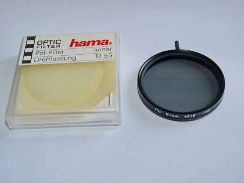 Hama 55mm Pop Filter linear ,55mm Filter Thread, polfilter, pol filter,Polarizing Filter, polarized