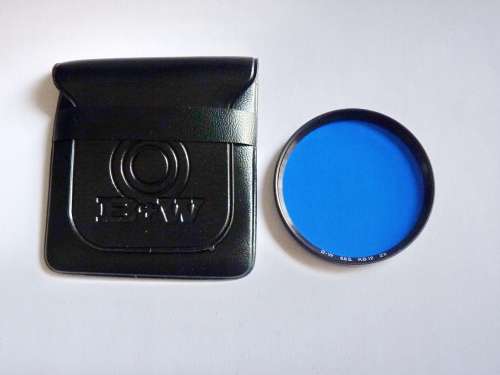 BW 55E KB12 Blue correction filter,55mm Filter Thread, B+W. LOT 2
