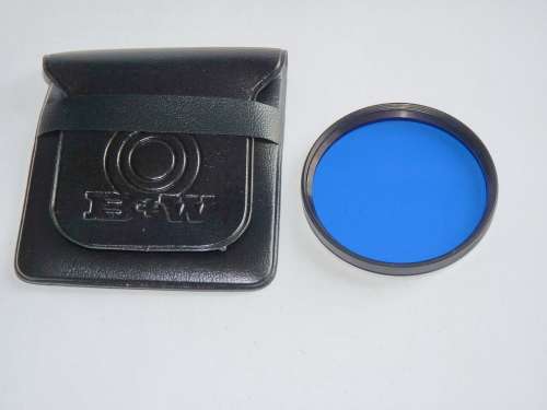BW 55E KB12 Blue correction filter,55mm Filter Thread, B+W. LOT 2