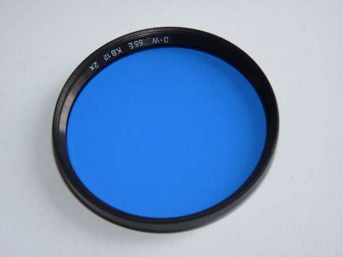 BW 55E KB12 Blue correction filter,55mm Filter Thread, B+W. LOT 2