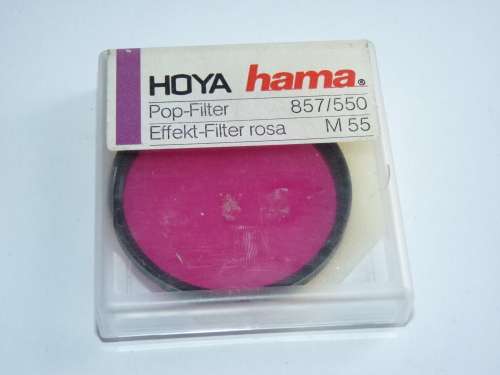 Hama 55mm pop lense filter pink , 55mm Filter Thread, popfilter, pop filter