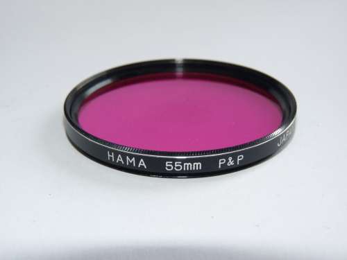 Hama 55mm pop lense filter pink , 55mm Filter Thread, popfilter, pop filter