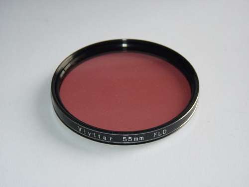 Vivitar 55E FL-D ,55mm Filter Thread, FLD,Fluorescent color correction Filter