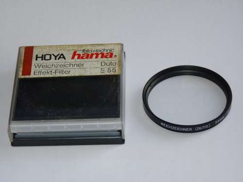 Hama Hoya 55E Soft Filter Duto Effect, 55mm Filter Thread, close up,effect filter