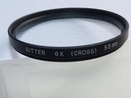Gitter (6x) Filter, Cross (6x) Filter ,55mm (Cross) 6x, 55mm Filter Thread,