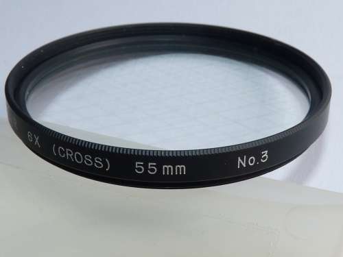 Gitter (6x) Filter, Cross (6x) Filter ,55mm (Cross) 6x, 55mm Filter Thread,