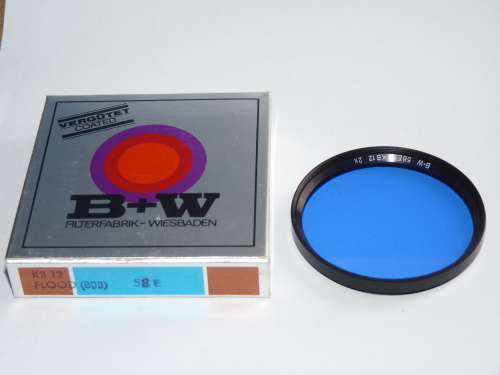 BW 58ES KB12 (80B) Filter 58mm Blue correction filter, 58mm Filter Thread, B+W