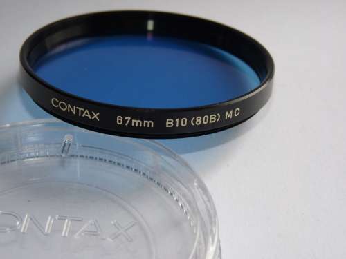 Contax B10 (80B) 67mm Blue Filter Correction Filter, 67mm Filter Thread,
