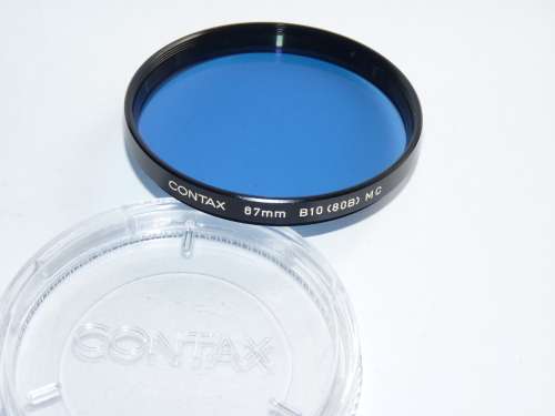 Contax B10 (80B) 67mm Blue Filter Correction Filter, 67mm Filter Thread,