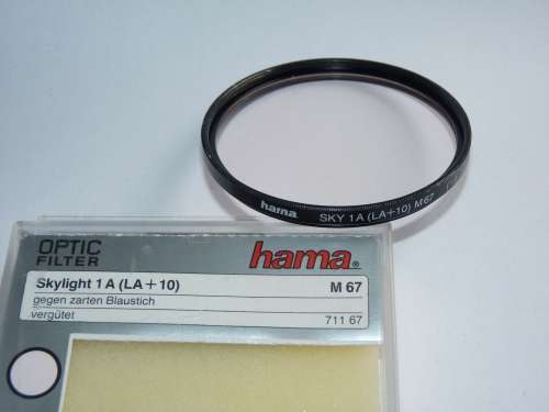 Hama Skylight 1A (LA+10) Filter 67mm,67mm Filter Thread,