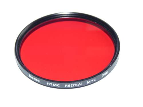 Hama HTMC R8 (25A) 72mm Red Filter for  Black+White Photography, 72mm Filter Thread,effect filter