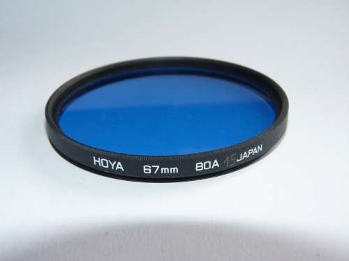 Hoya 80A Blue Filter 67mm Blue correction filter,67mm Filter Thread,
