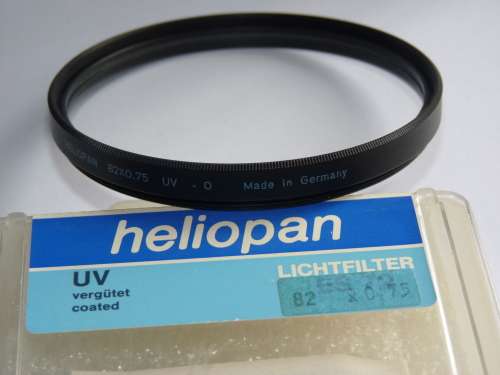 Heliopan UV Filter coated 82mm, 82mm Filter Thread, made in Germany