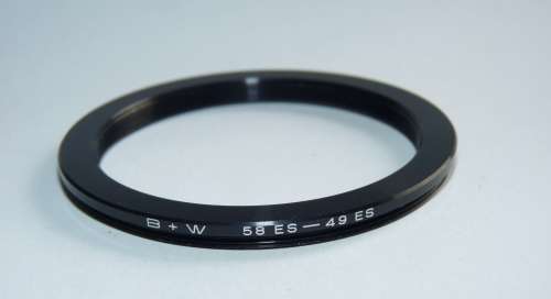 BW Metal Adapter Ring 58mm - 49mm, B+W, Filter 49mm to Lens 58mm