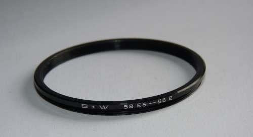 BW Metal Adapter Ring 58mm - 55mm, B+W, Filter 55mm to Lens 58mm