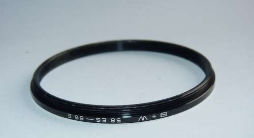 BW Metal Adapter Ring 58mm - 55mm, B+W, Filter 55mm to Lens 58mm