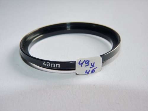 Metal Adapter Ring F 49mm to L 46mm, Filter 49mm to Lens 46mm