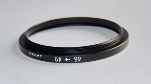 Metal Adapter Ring F 49mm to L 46mm, Filter 49mm to Lens 46mm, Japan