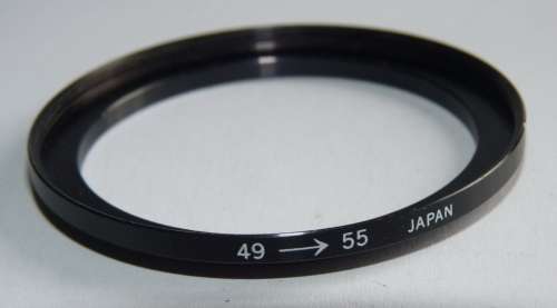 Metal Adapter Ring F 55mm to L 49mm, Filter 55mm to Lens 49mm, Japan