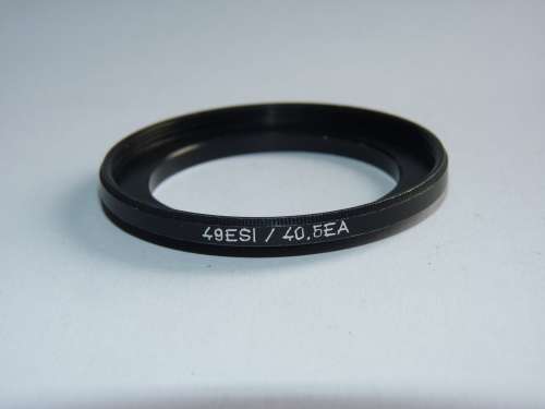 Metal Adapter Ring F 49mm to L40.5mm, Filter 49mm to Lens 40.5mm ,made by B+W (Germany)