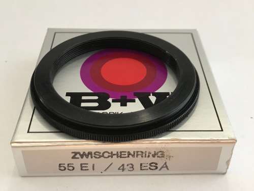 BW Metal Adapter Ring F 43mm - L 55mm, B+W, Filter 43mm to Lens 55mm