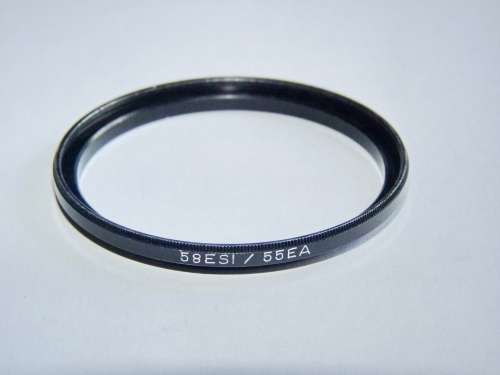 Metal Adapter Ring F 58mm to L 55mm, Filter 58mm to Lens 55mm, made by B+W (Germany) Lot 2