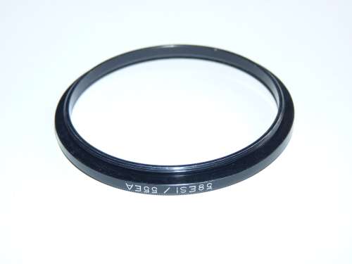Metal Adapter Ring F 58mm to L 55mm, Filter 58mm to Lens 55mm, made by B+W (Germany) Lot 2