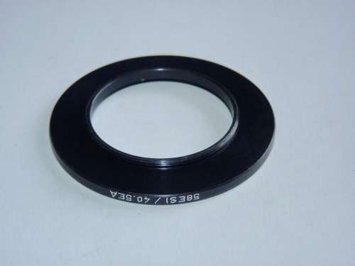 Metal Adapter Ring F 58mm to L 40.5mm, Filter 58mm to Lens 40.5mm, made by B+W (Germany)