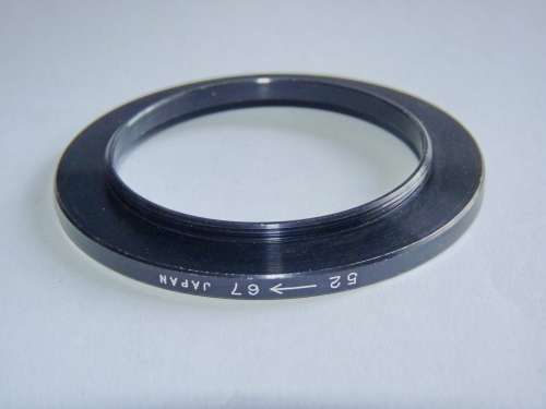 Metal Adapter Ring F 67mm to L 52mm, Filter 67mm to Lens 52mm, Japan