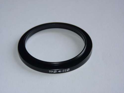 Metal Adapter Ring F 52mm to L 46mm, Filter 52mm to Lens 46mm