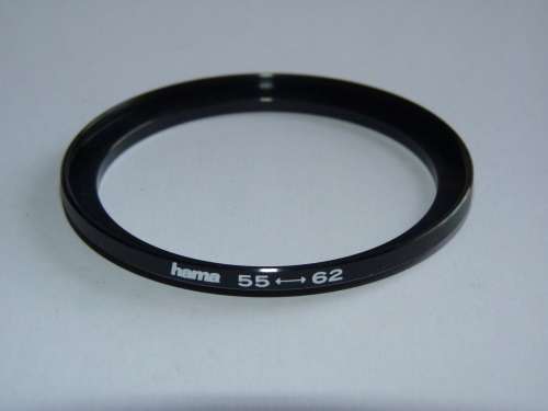 Hama Metal Adapter Ring F 62mm to L 55mm, Filter 62mm to Lens 55mm