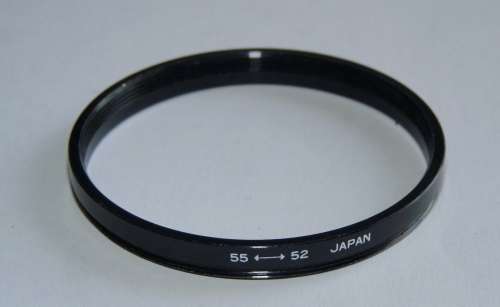 Metal Adapter Ring F 52mm - L 55mm, B+W, Filter 52mm to Lens 55mm, Japan