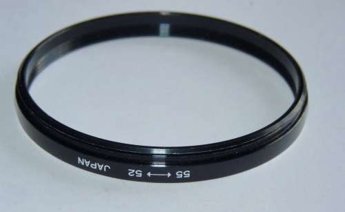 Metal Adapter Ring F 52mm - L 55mm, B+W, Filter 52mm to Lens 55mm, Japan