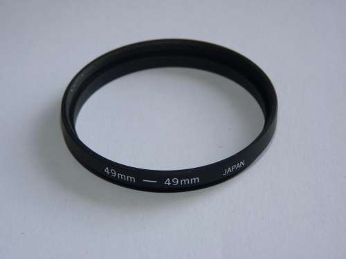 Metal Adapter Ring F 49mm - L 49mm, tube , Filter 49mm to Lens 49mm, Japan