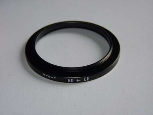 Metal Adapter Ring F 49mm  to L 43mm Japan, Filter 49mm to Lens 43mm