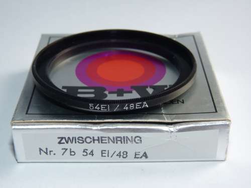 BW Metal Adapter Ring F 54mm to L 48mm, Filter 54mm to Lens 48mm,B+W