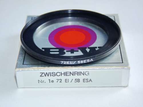 BW Metal Adapter Ring F 72mm to L 58mm, Filter 72mm to Lens 58mm,B+W