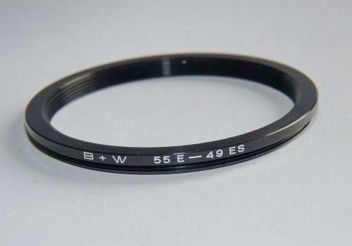 BW Metal Adapter Ring F 49mm to L 55mm, Filter 49mm to Lens 55mm,B+W
