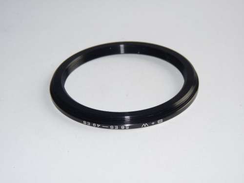BW Metal Adapter Ring F 49mm to L 58mm, Filter 49mm to Lens 58mm,B+W